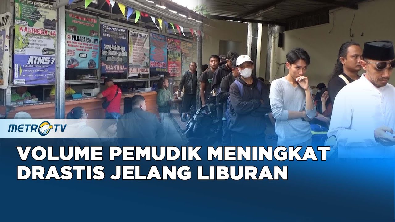 Jelang Puncak Arus Mudik Pemudik Padati Terminal Lebak Bulus
