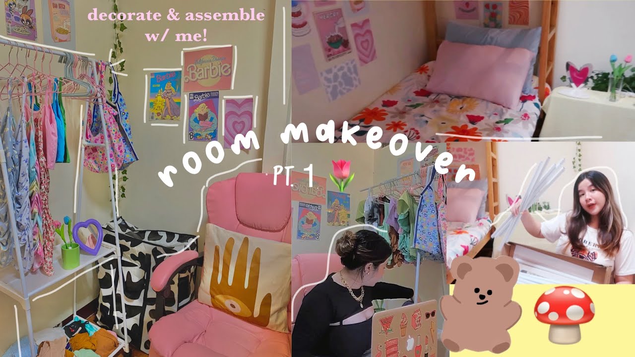 room makeover 🧸 | SHOPEE ROOM FURNITURE/DECOR FINDS! (aesthetic & afforable 🌷)