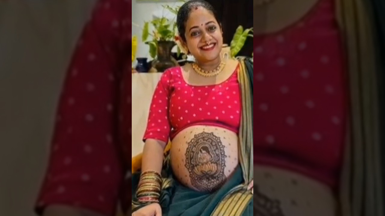 നിറവയറിൽ മെഹന്ദി ഇട്ട് പ്രീത പ്രദീപ്&zwnj; #shortsvideo