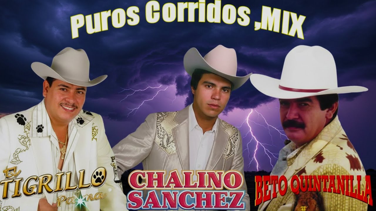 Chalino Sanchez, Beto Quintanilla y Tigrillo Palma Mix Para Pistear - Corridos Pesados Mix
