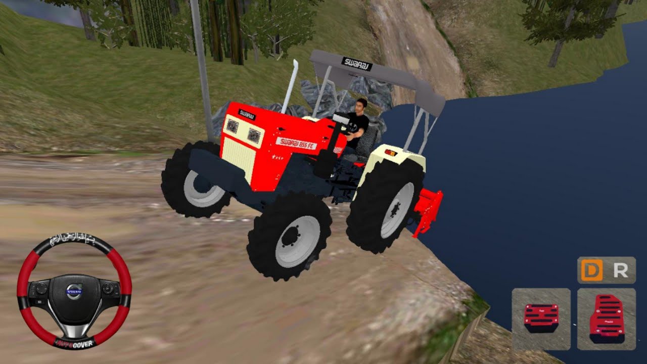 Swaraj 855 FE 🚜 Indian Traffic + Extreme Mud Off-Road | BUSSID | Bus Simulator Indonesia Gameplay 