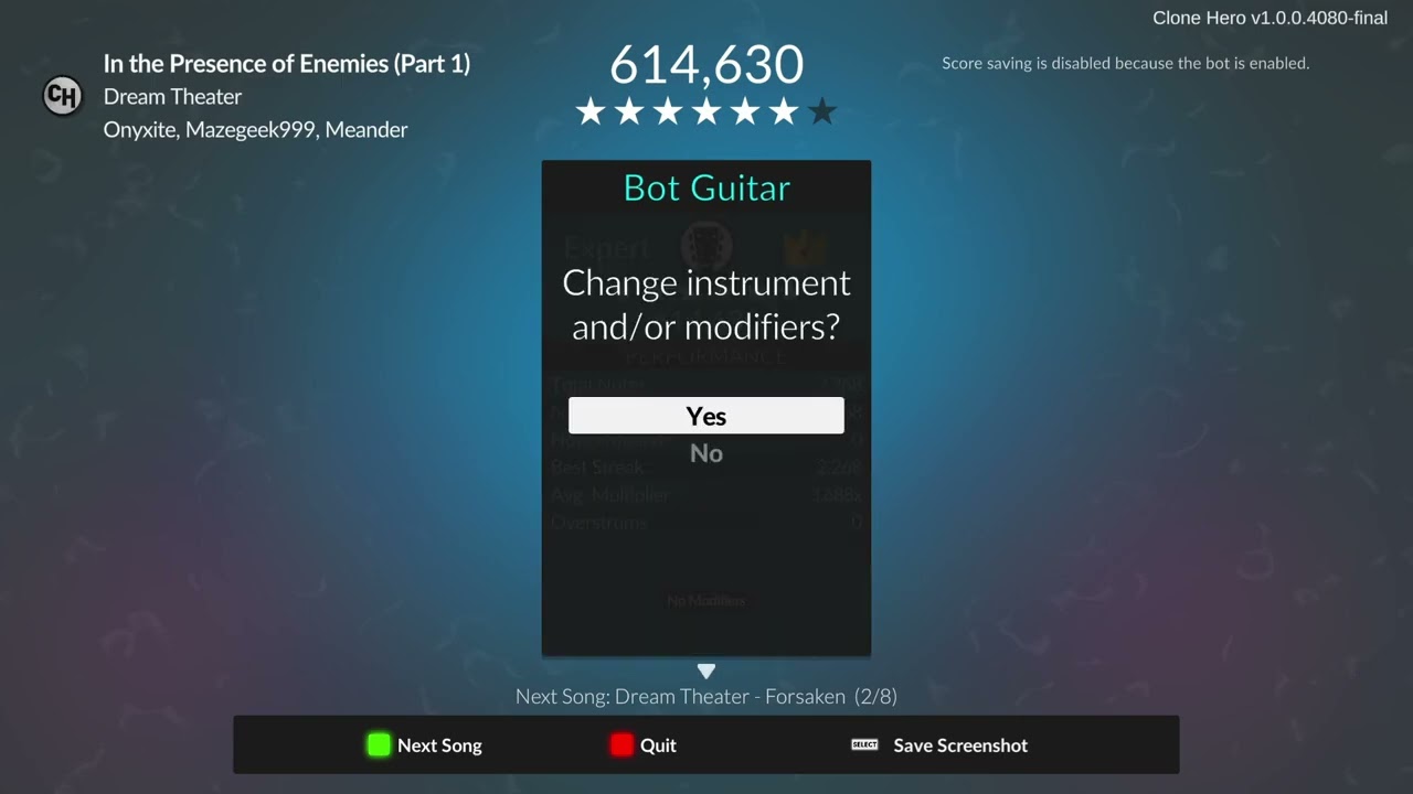 Clone Hero - Dream Theater - Systematic Chaos (Guitar)