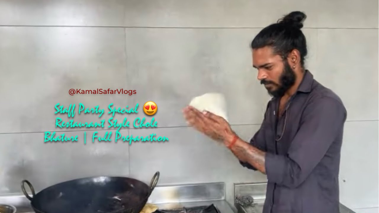 Staff Party Special 😍 Restaurant Style Chole Bhature | Full Preparation