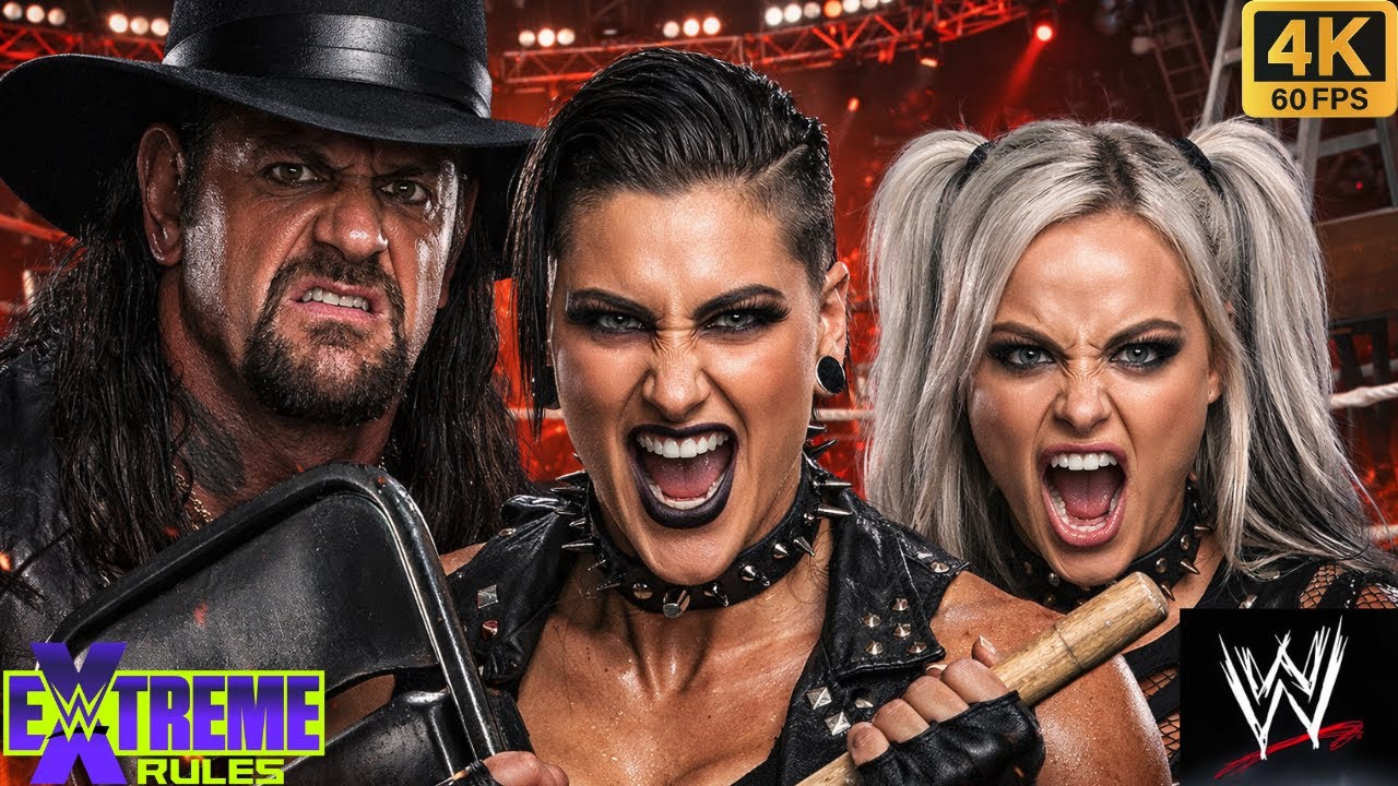 Full Match - Undertaker Vs Rhea Ripley Vs Liv Morgan #wwe #wwe2k25 #ps5 #shorts #games #gaming #raw