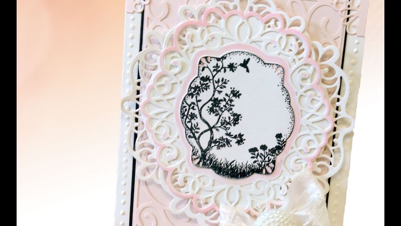 Sue Wilson's Scandinavian Vintage Chic Die & Stamp Mother's Day Card