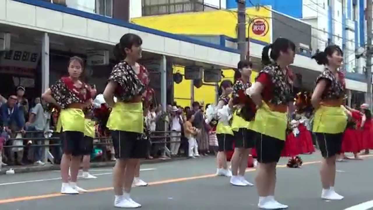 おっぱまソーラン （1回目）／ベリーダンス・YOKO舞踊団 ＆ 緑ヶ丘女子中学校・高等学校バトン部／おっぱままつり2014