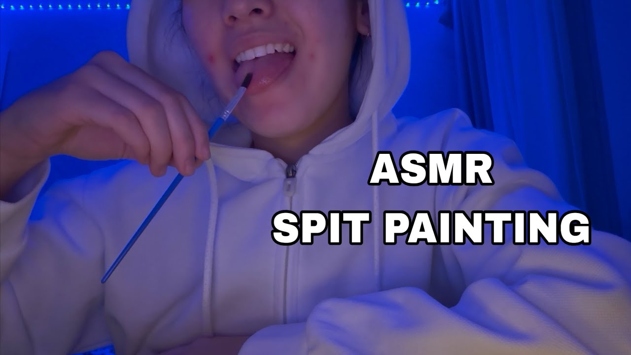 ASMR Spit Painting with a Brush on your Face