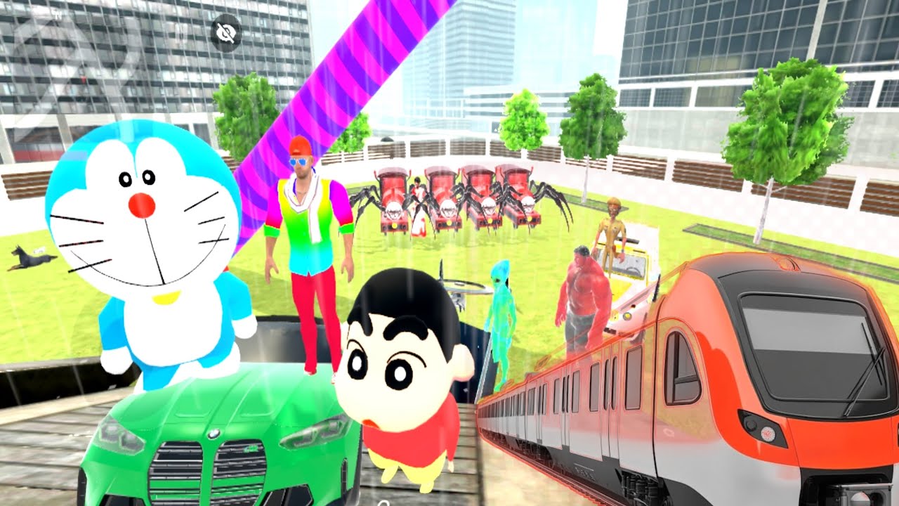 Franklin & Shinchan Found Mega Ramp Challenge || Indian Theft Auto Simulator 