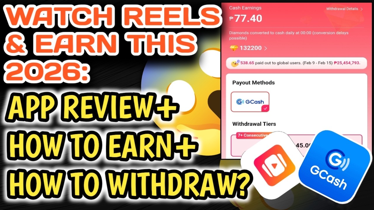WATCH REELS TO EARN 2026: APP REVIEW+PAANO KUMITA?|PAANO MAG WITHDRAW?