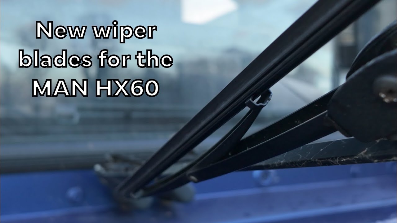 Replacement windscreen wiper blades for the MAN HX60