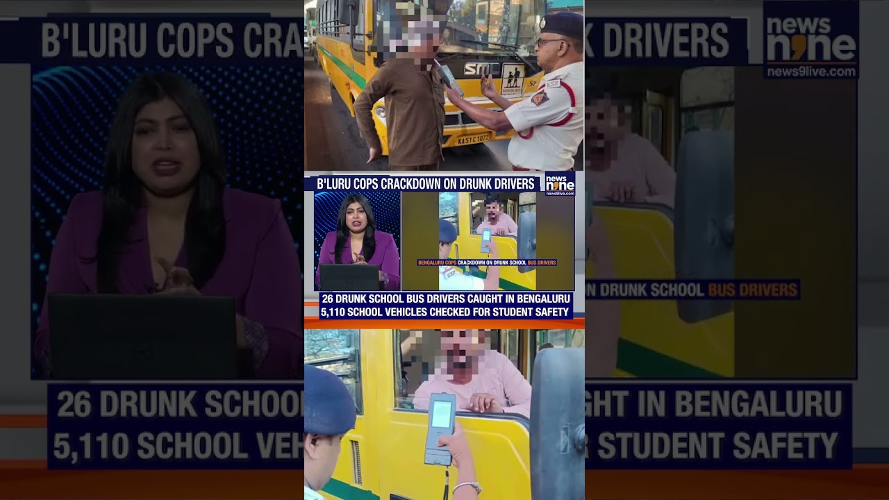 Bengaluru Traffic Police Catch 26 Drunk School Bus Drivers in Massive Safety Check