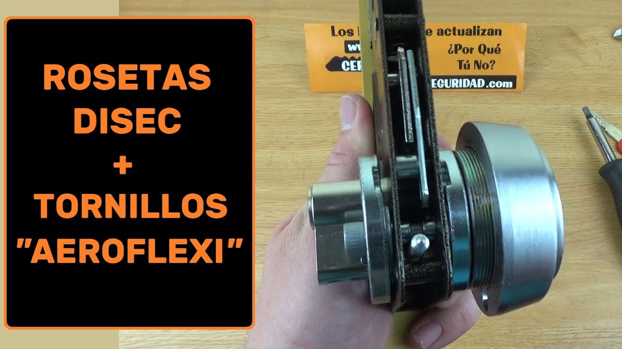 CONJUNTO ROSETAS DISEC CON TORNILLOS AEROFLEXI [FLEX SYSTEM]  [TU CERRAJERO DS]