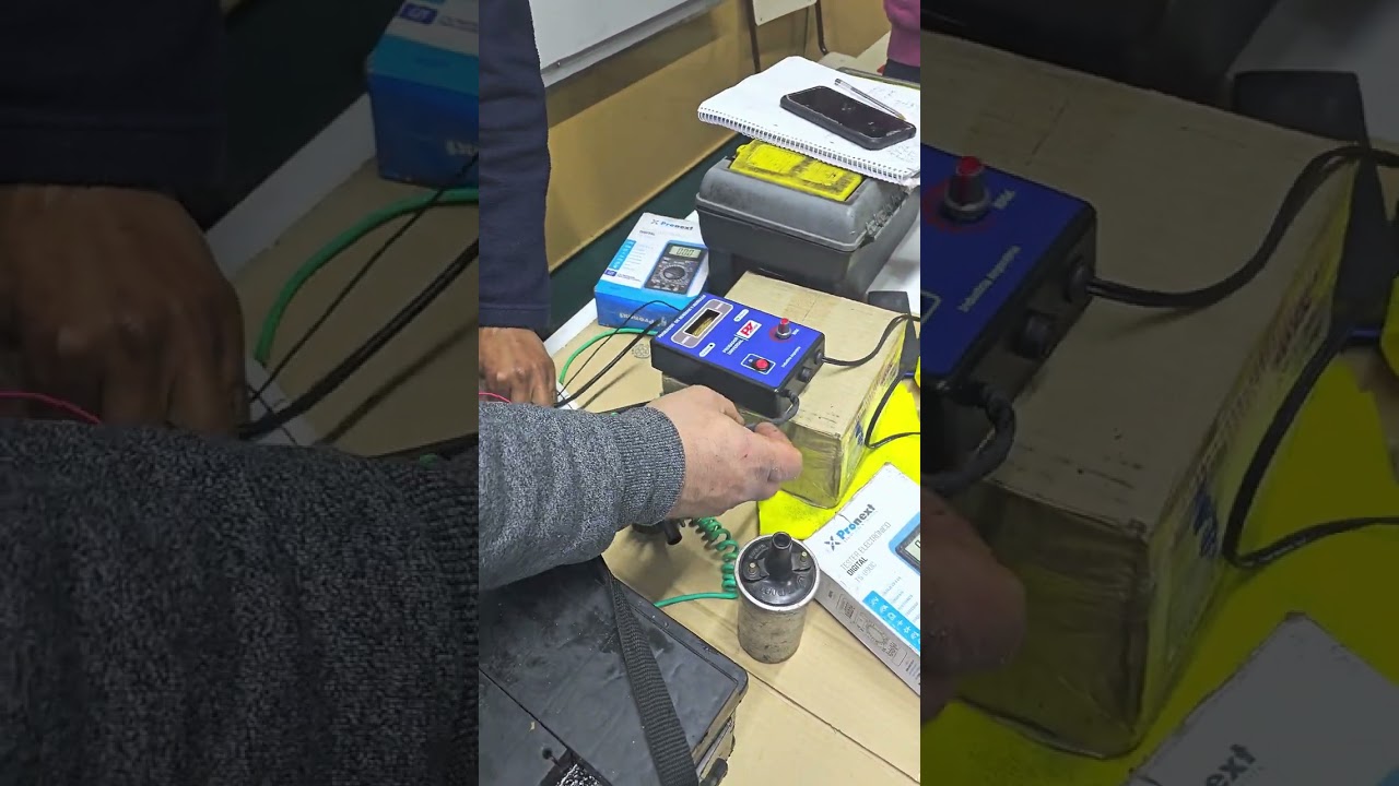 prácticas y pruebas de bobinas con aparato para probar bobinas y sensores parte 1