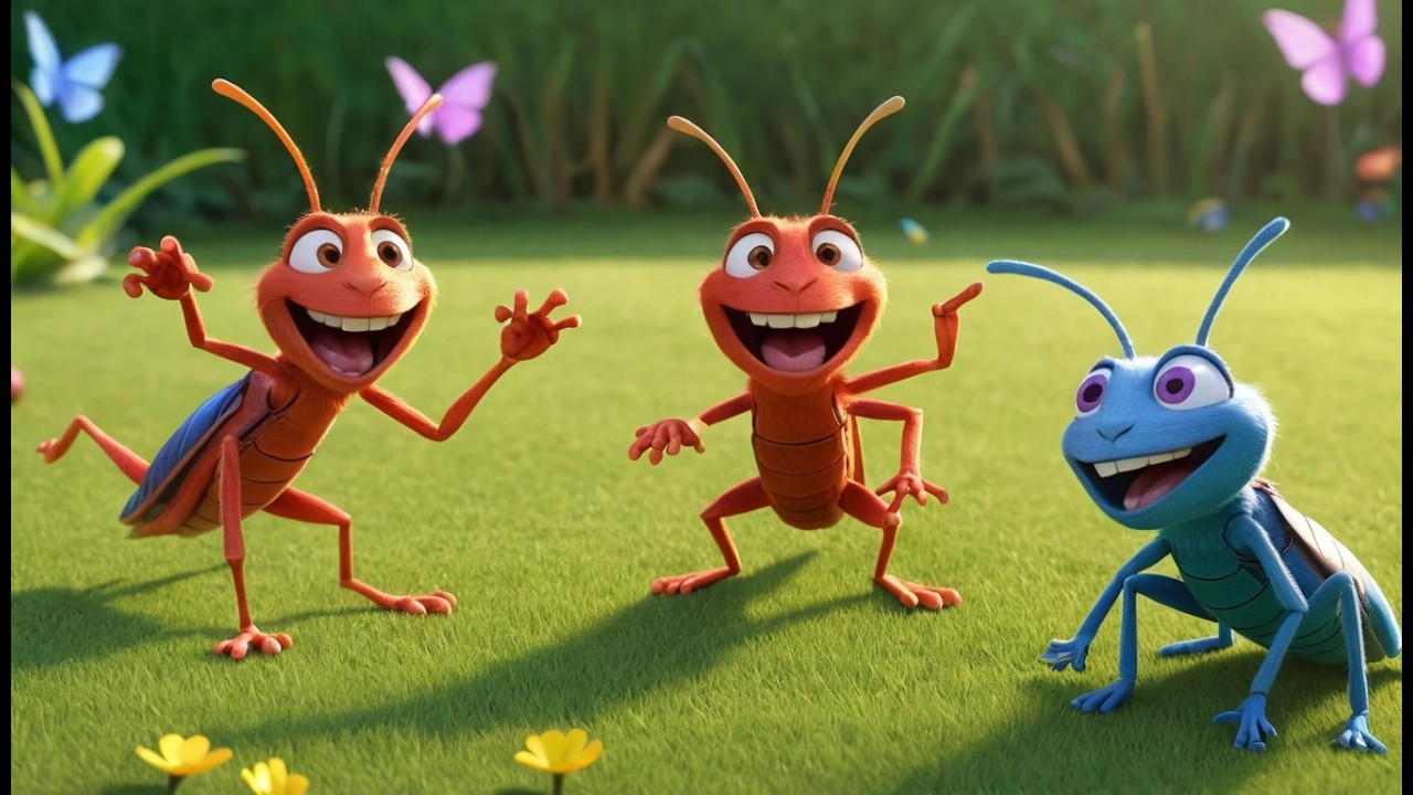 Eight Little Toy Crickets Chirp Chirp Chirp | Nature Toy Song & Counting Rhyme