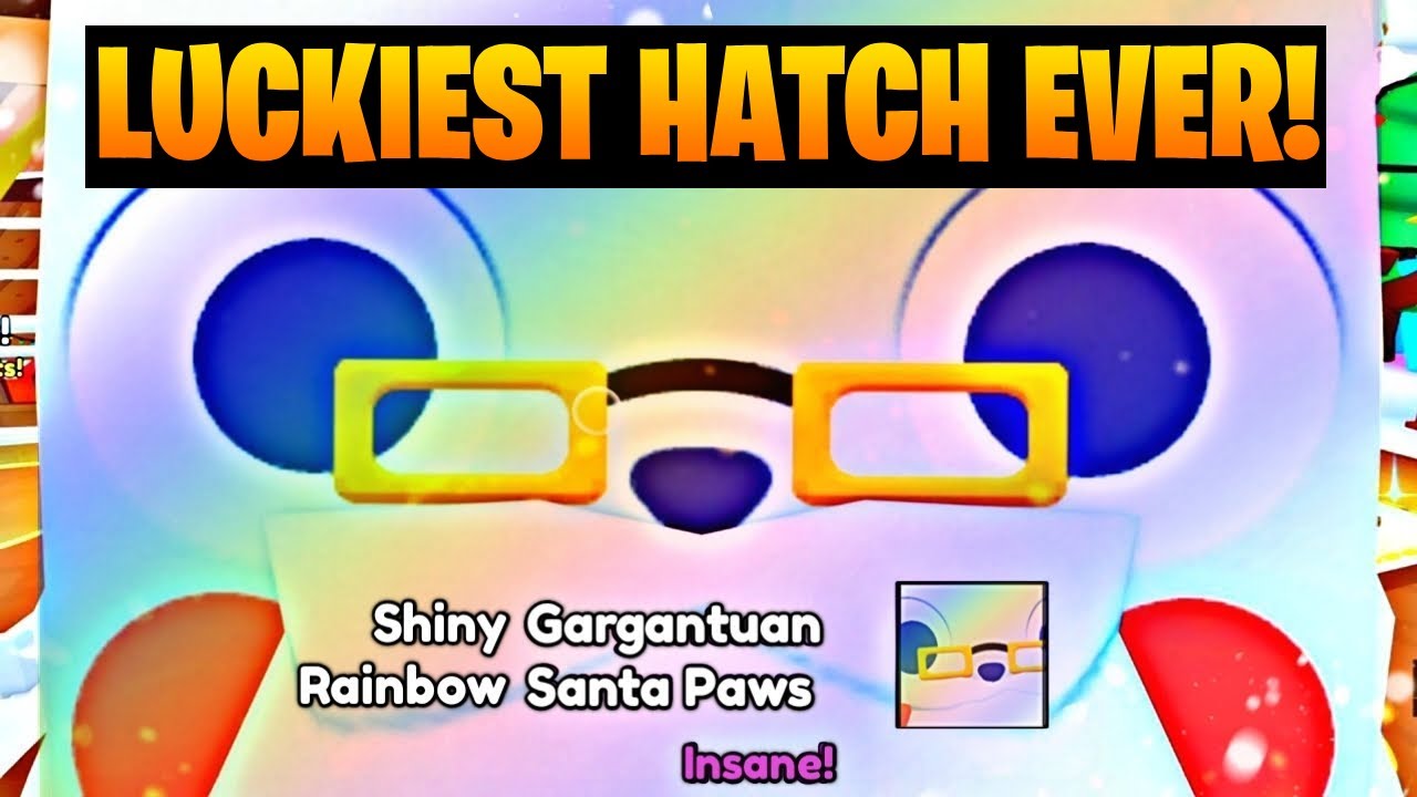 😱 TOP 20 LUCKIEST YOUTUBERS HATCHING GARGANTUANS IN PET SIMULATOR 99 😮