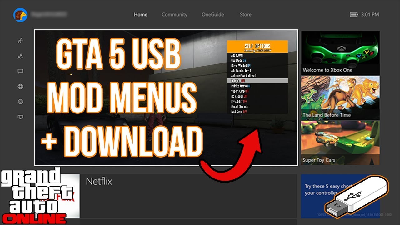 How To Install GTA 5 USB Mod Menus On Xbox One, PS4, Xbox 360, PS3, & PC! | (GTA 5 Mods) NEW 2019!
