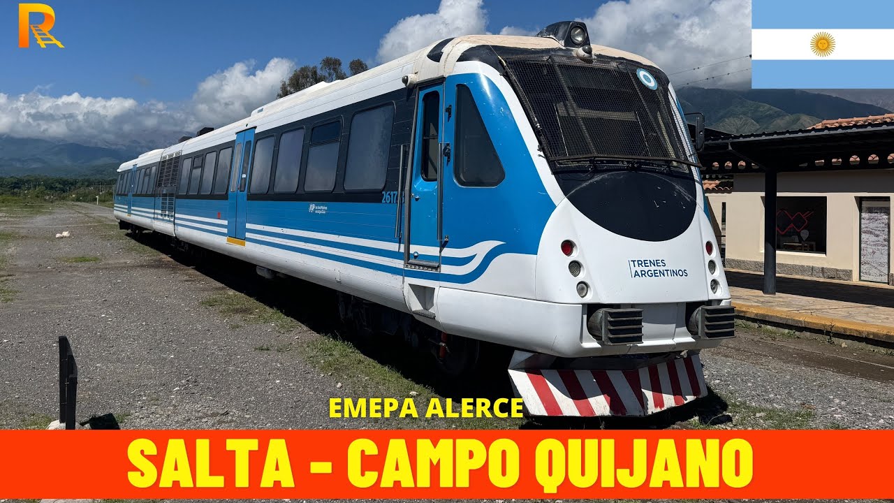 Cab Ride Salta - Campo Quijano (Belgrano Railway network - Argentina) train driver's view 4K