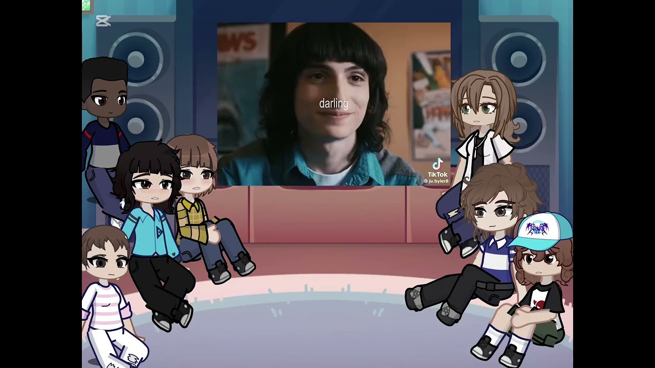 Stranger Things reacts [part 1] Byler💙💛| Gacha life 2