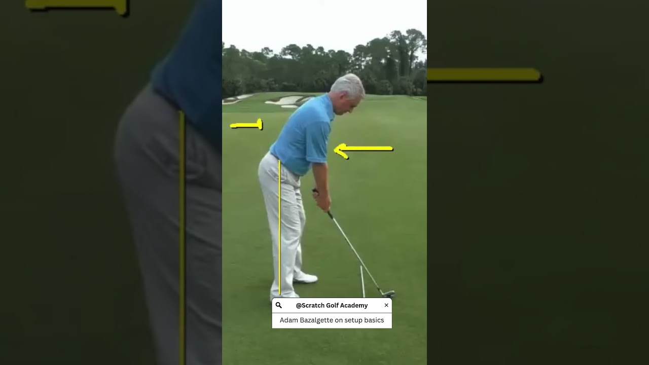 How to correctly set up for the golf swing