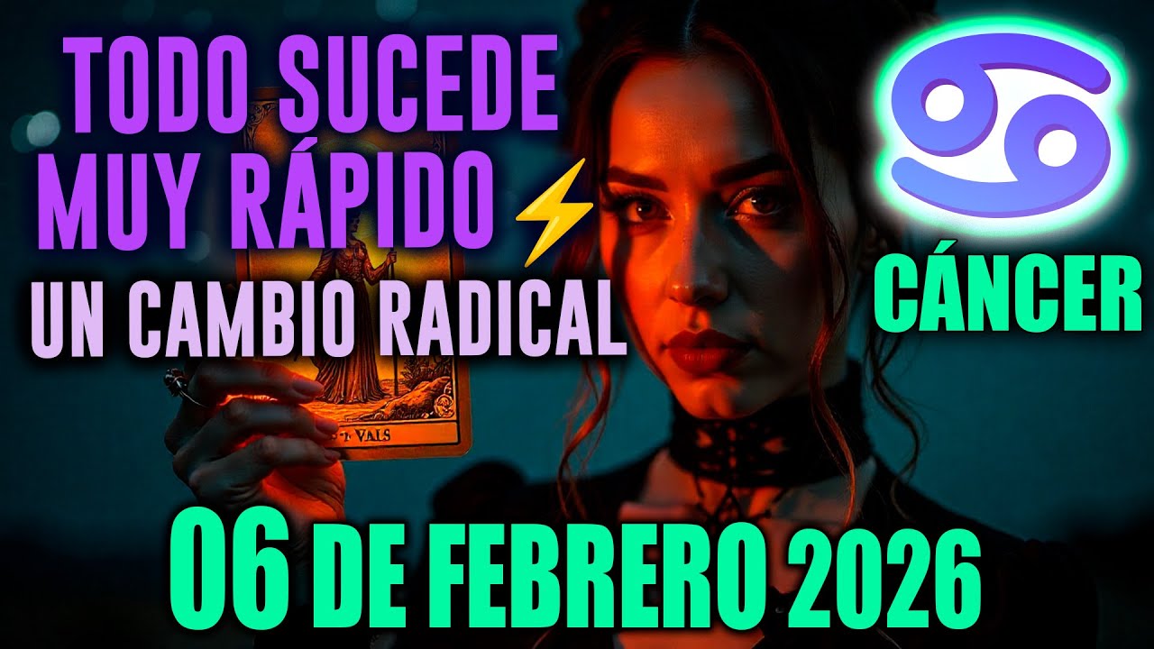 Cáncer♋ TODO SUCEDE MUY RÁPIDO⚡️UN CAMBIO RADICAL HARÁ QUE VEAS ALGO IMPORTANTE😱 horóscopo de hoy