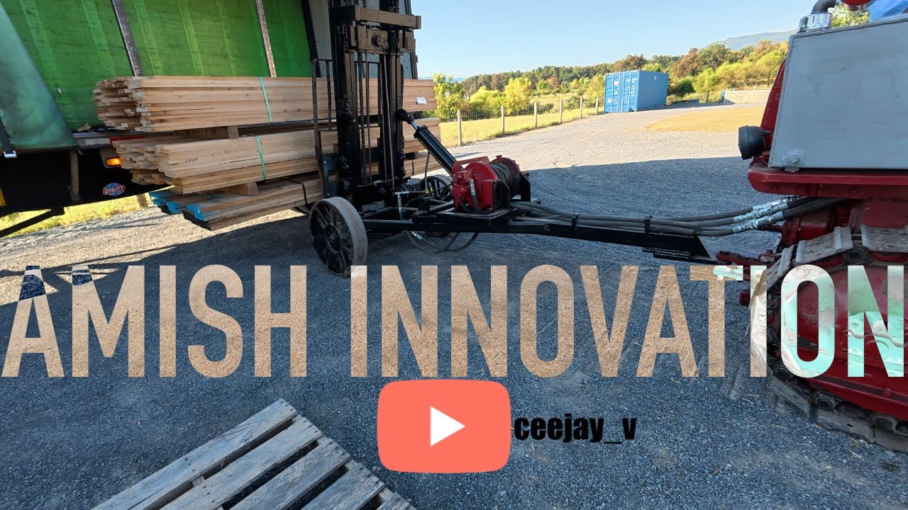 The Wildest Way to Unload Lumber! | Amish Innovation + PA Turnpike Tunnels