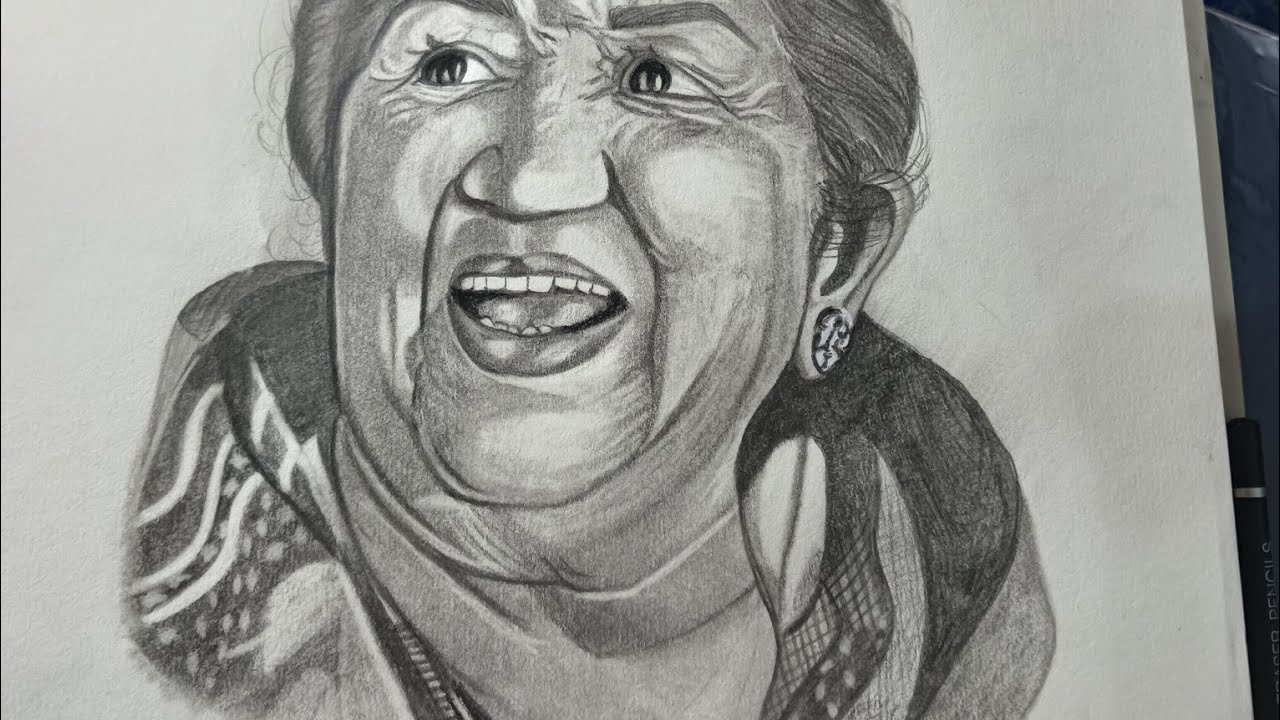 Lata Mangeshkar live pencil shading portrait #Lata Mangeshkar#art#pencilshding