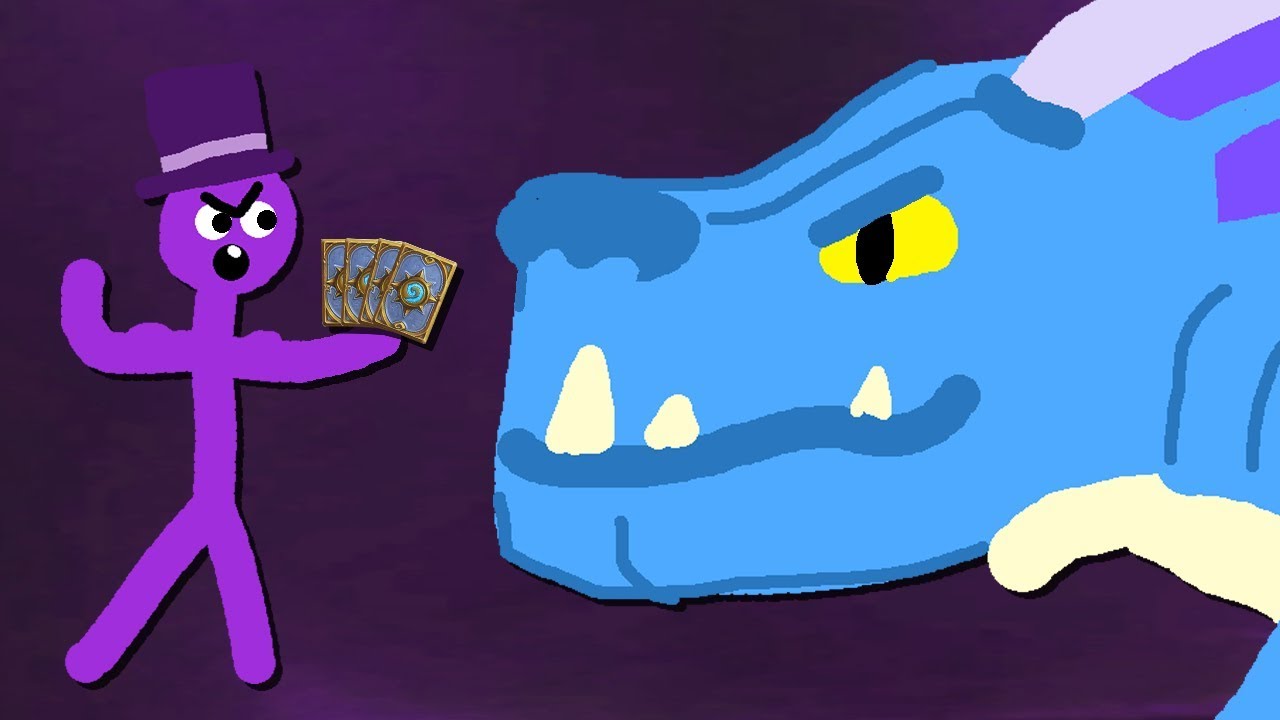 Zombey legt sich mit einem Drachen an. | Hearthstone