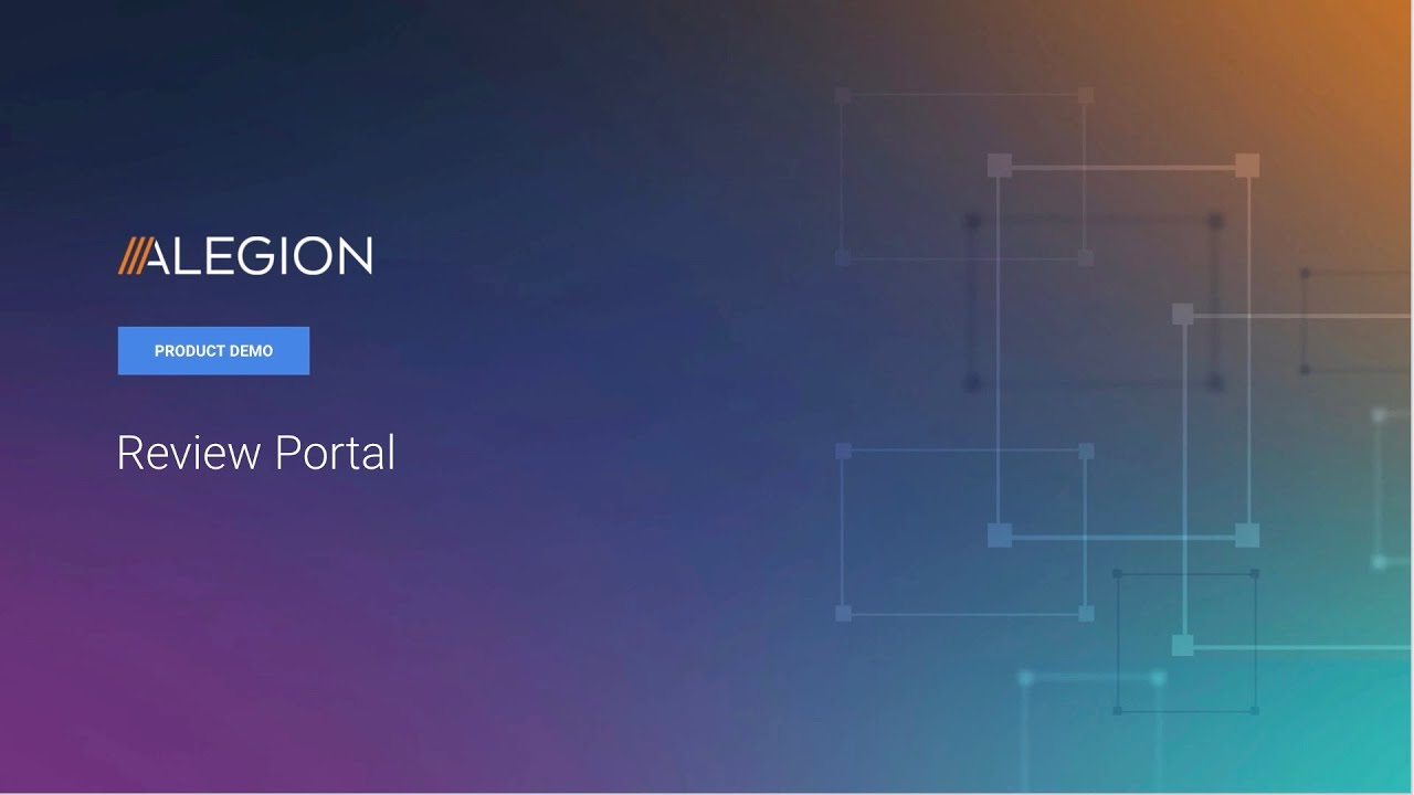 Alegion Review Portal