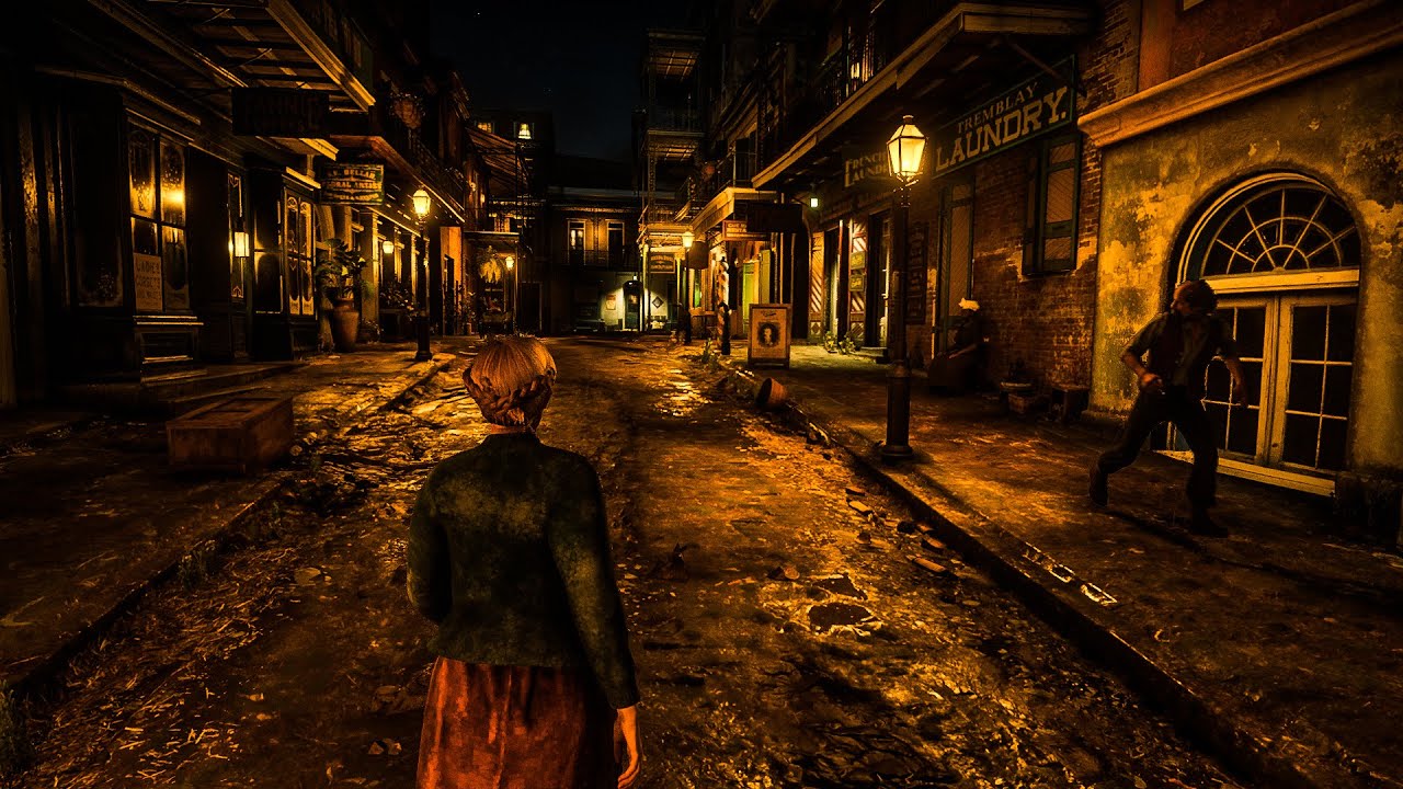 A Silent Walk: A Woman Alone in 1908 at Night