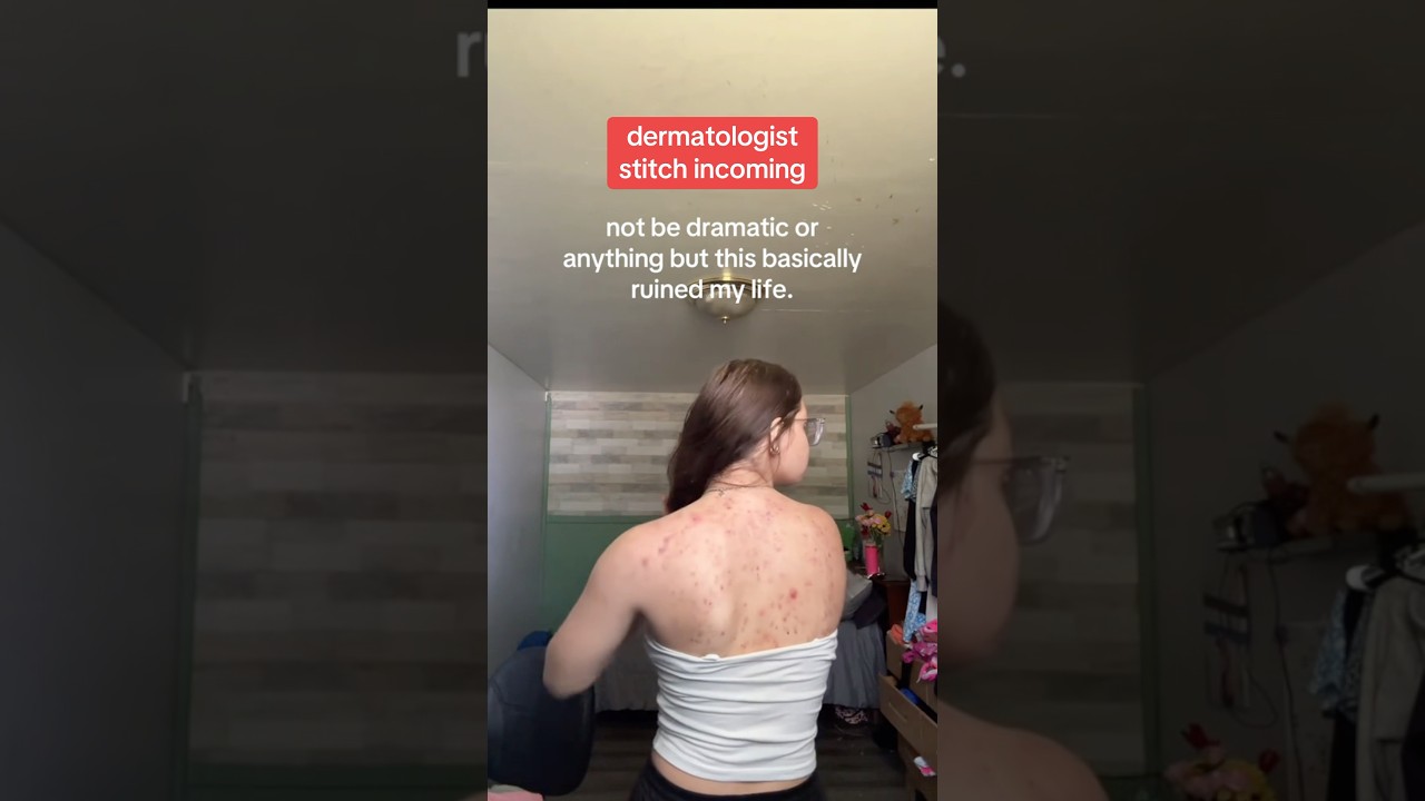 How to clear back/body acne at home, from a dermatologist. Stitch with Dani #bodyacne #skincare