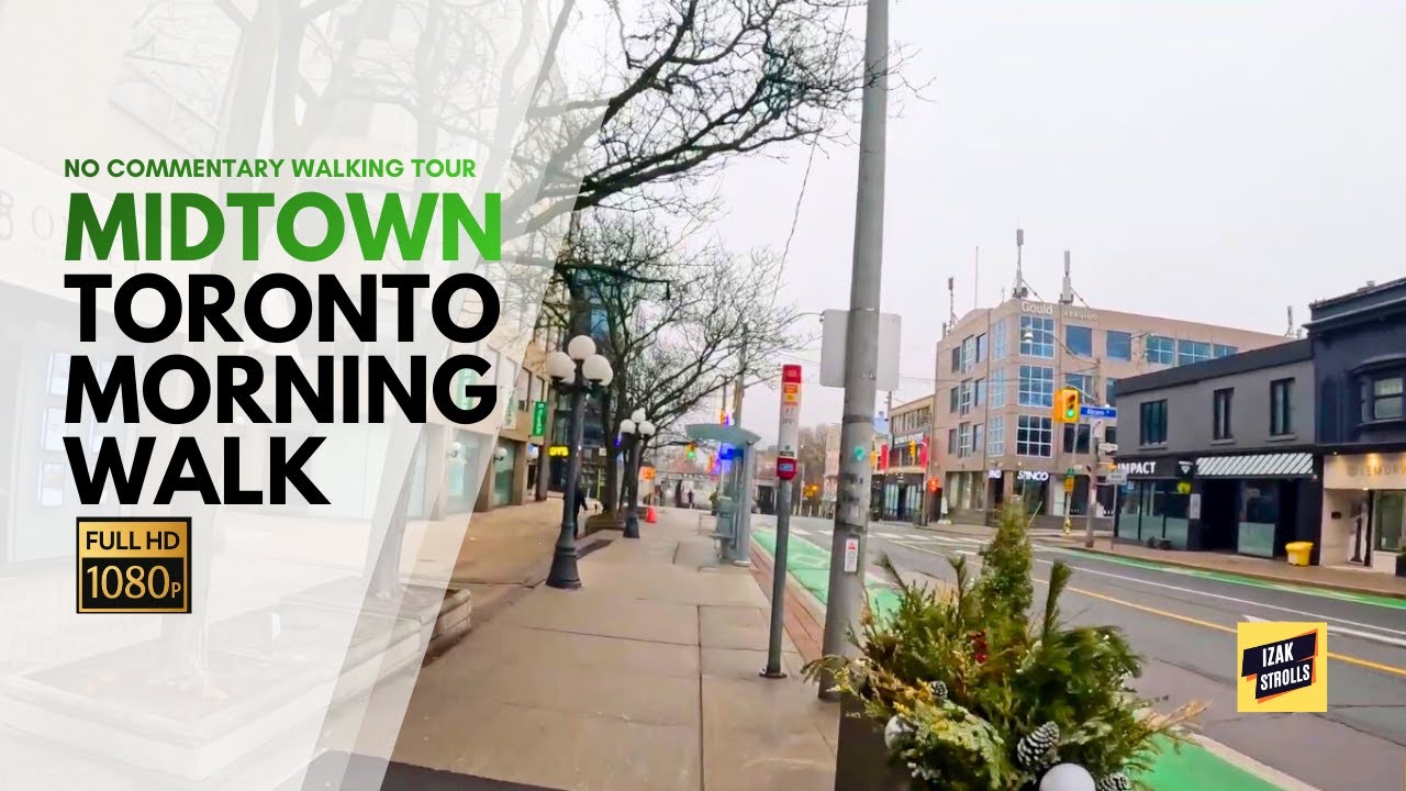 Toronto Walking Tour | St. Clair → Rosedale | No Commentary