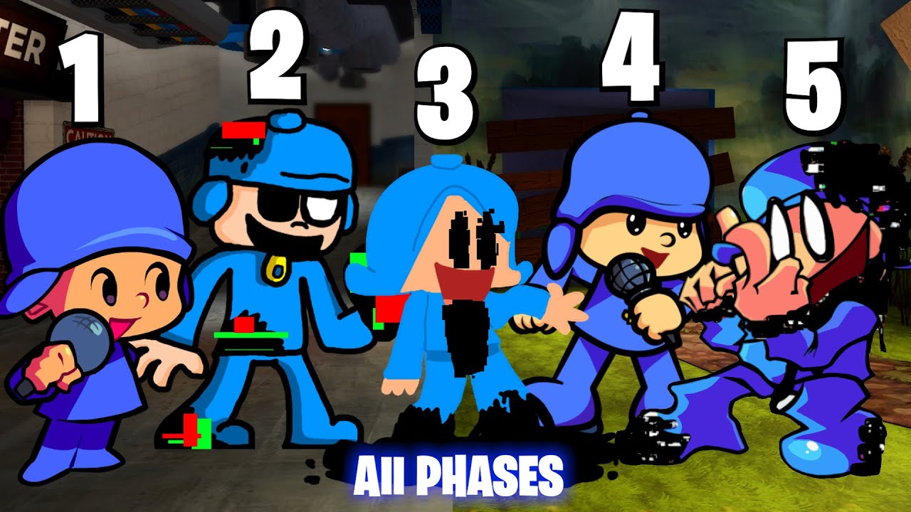 POCOYO ALL PHASES - Friday Night Funkin' (FNF MOD)