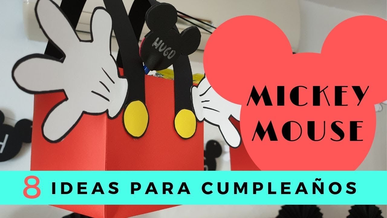 🎊 8 Manualidades de Mickey Mouse para fiestas y cumpleaños