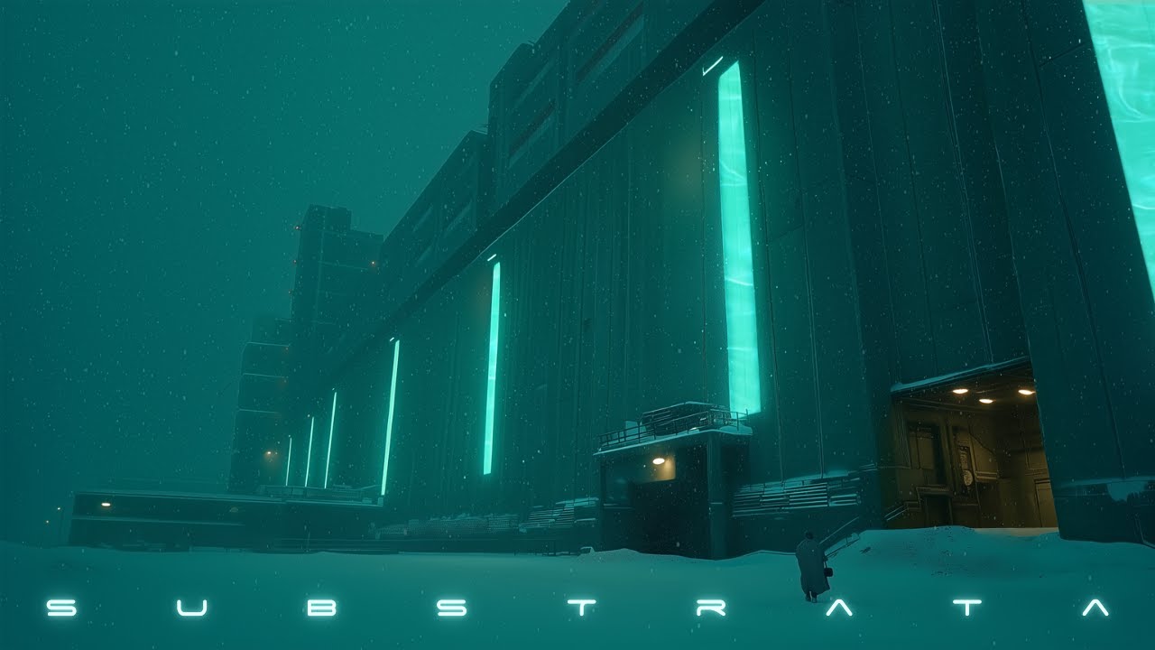 SUBSTRATA - Blade Runner Ambience - Deep Winter Cyberpunk Ambient Music for Focus & Sleep
