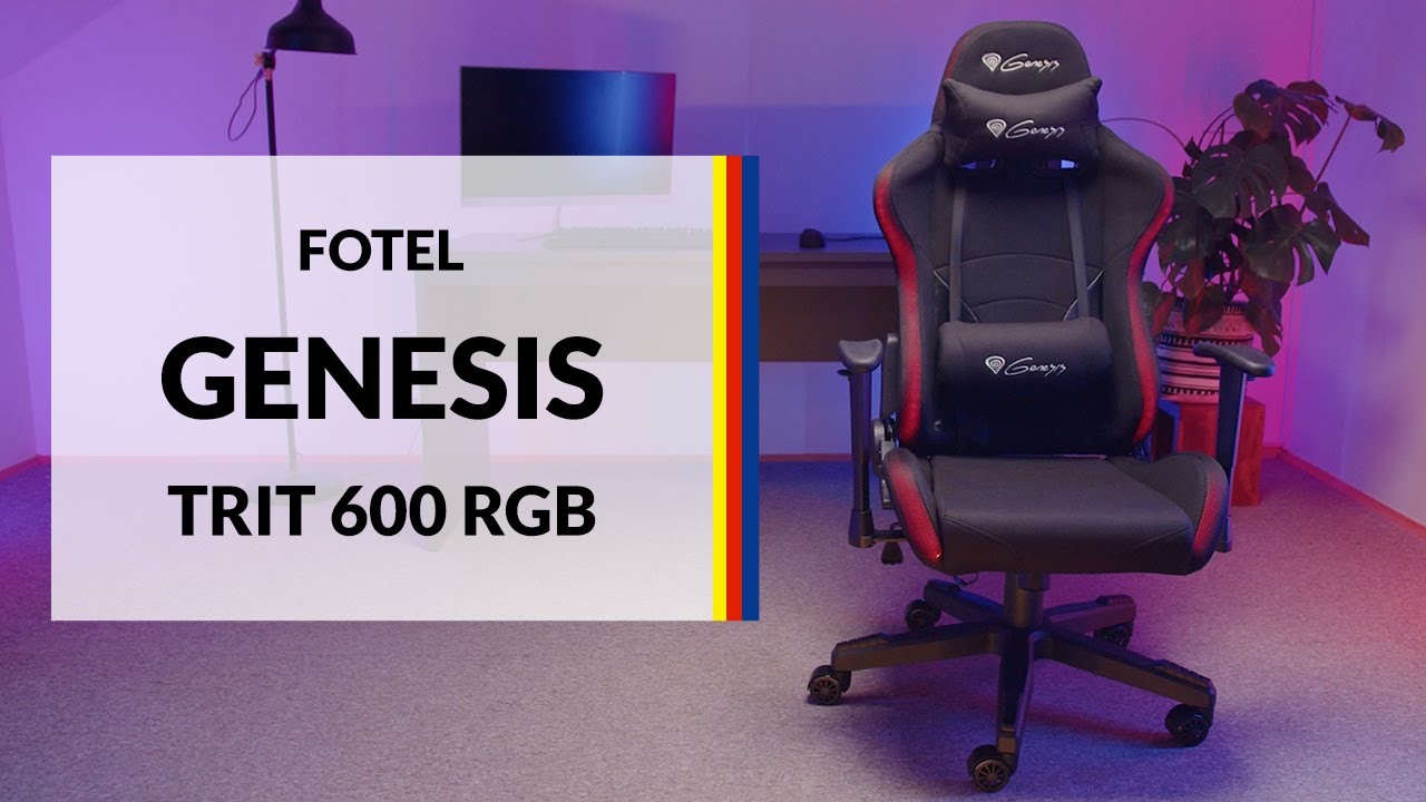 Fotel gamingowy Genesis Trit 600 RGB - dane techniczne - RTV EURO AGD