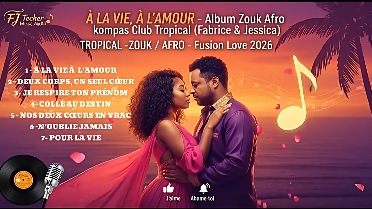 À LA VIE, À L’AMOUR ❤️‍🔥 | Album Zouk Afro Compas kompa Club Tropical | Amour Fou & Fusion 