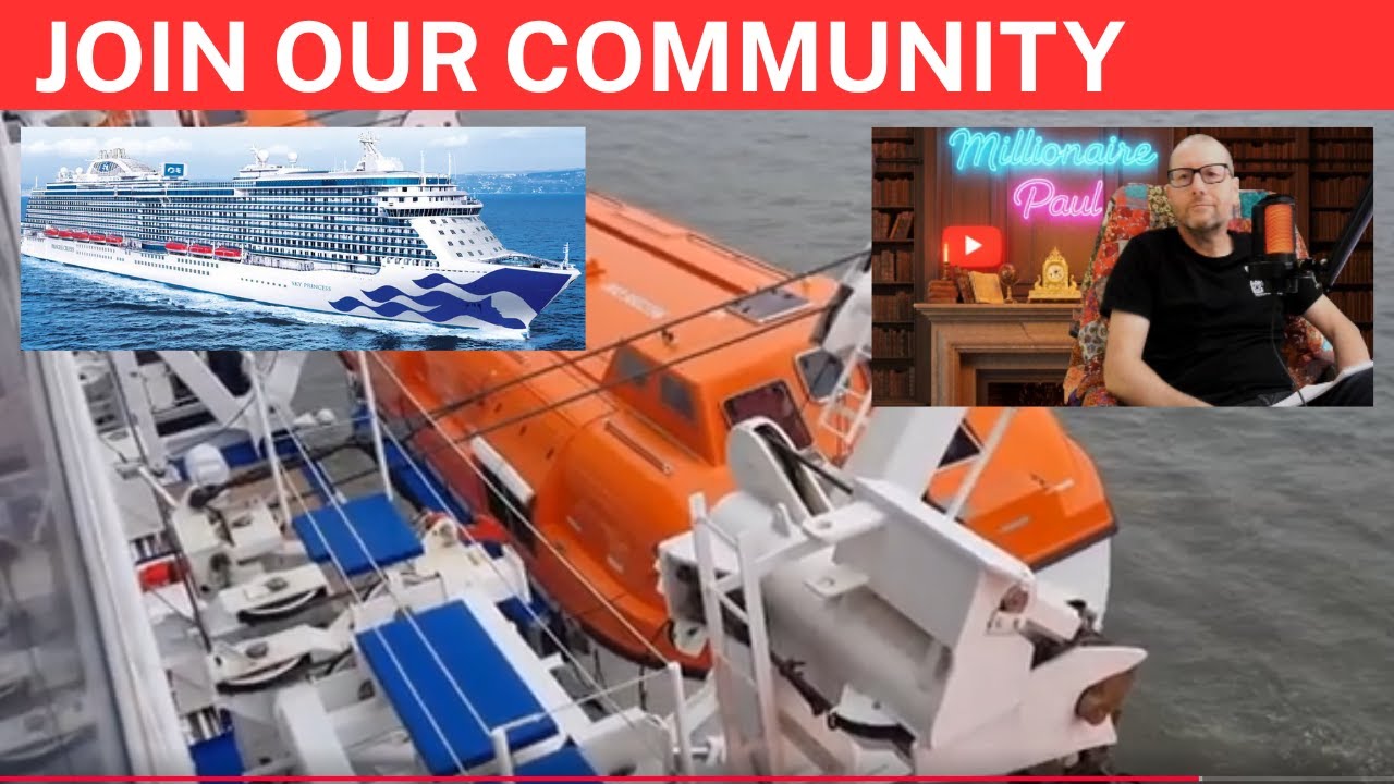 Sky Princess Lifeboats drill. 