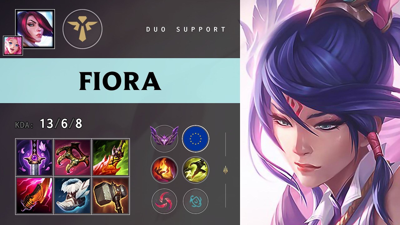 Fiora Support vs Thresh - EUW Master Patch 26.12