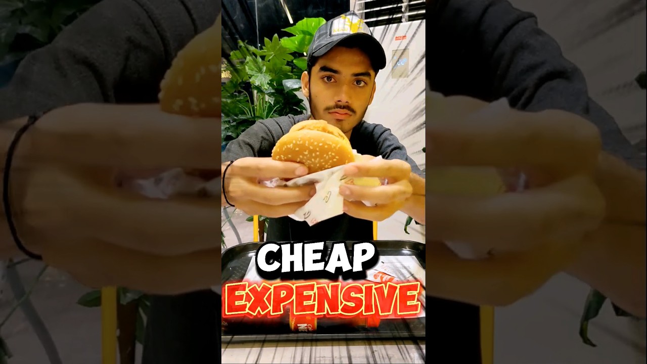 Cheap vs Expensive Zinger Burger 🍔               
