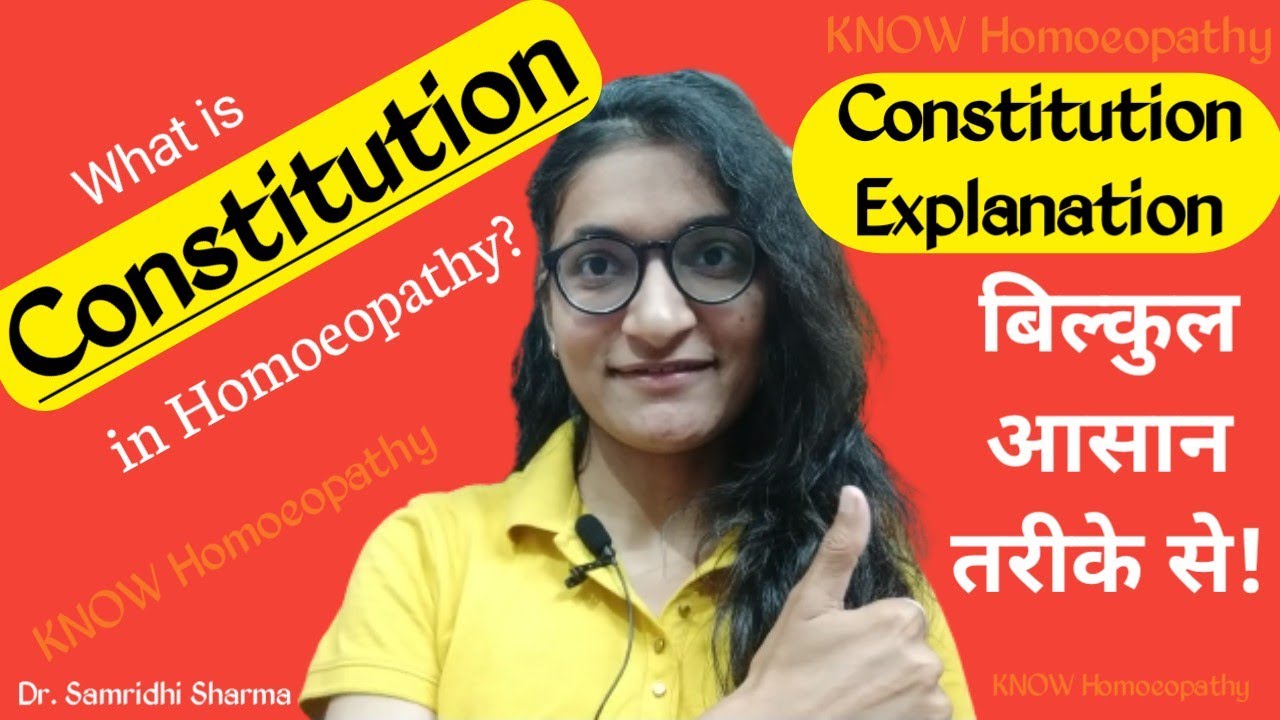 Constitution in Homoeopathy | Constitution Easy Explanation | What is Constitution in Homoeopathy