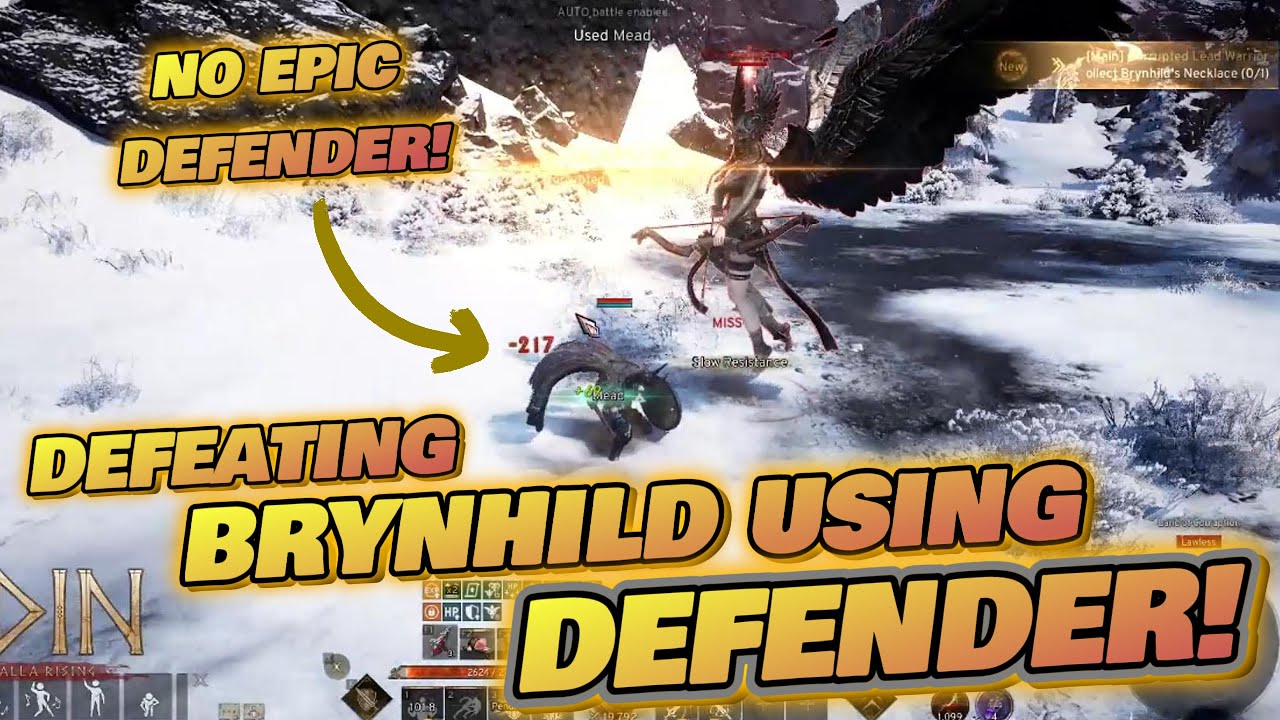 ODIN: Valhalla Rising. Tito's Defender VS Boss (BRYNHILD) DEFENDER CLASS SHOWCASE! + Bonus Clip