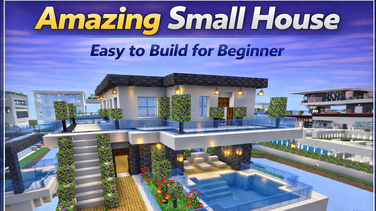 Amazing Small House in Minecraft 🏡 | Easy House Build for Beginners