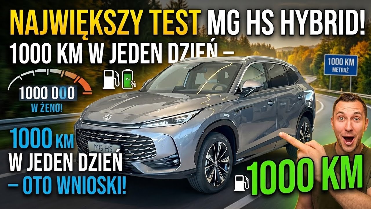 #07 ) Największy test MG HS Hybrid 1000 km w jeden dzień - oto wnioski 