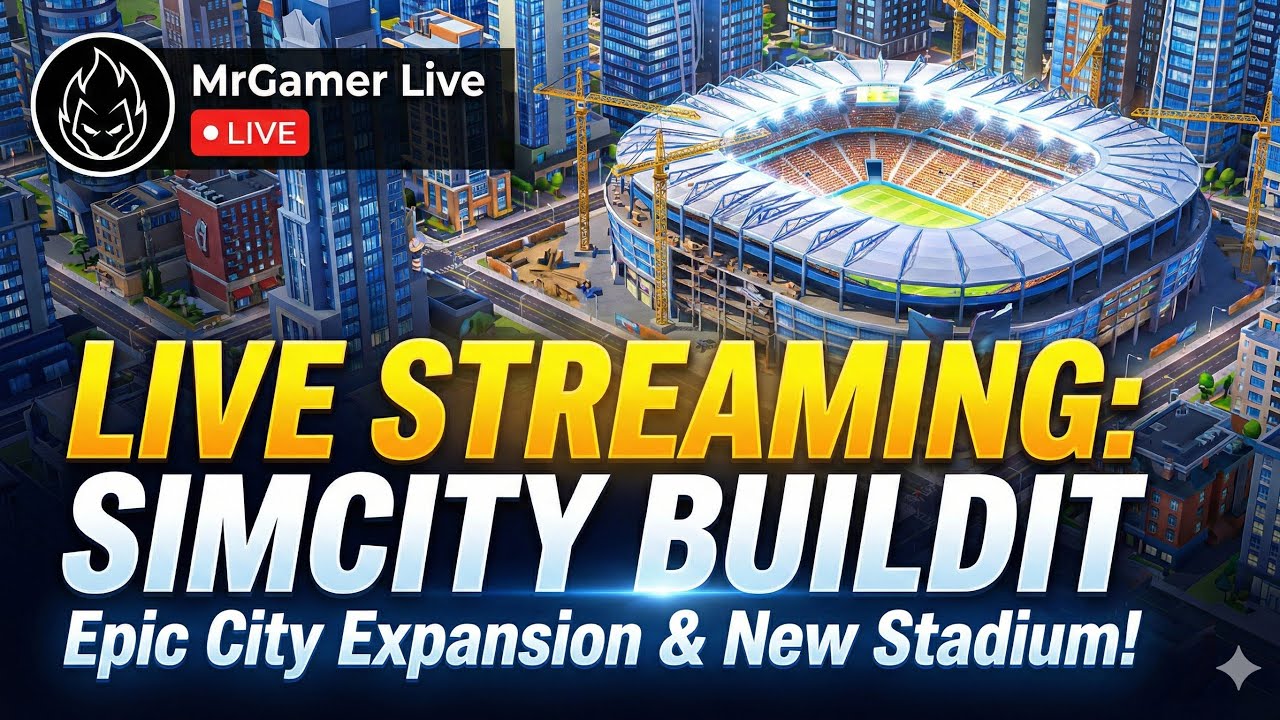 MODERN MAKEOVER! ✨ Redesigning the City Center | MrGamer Live - SimCity BuildIt #simcity #streaming