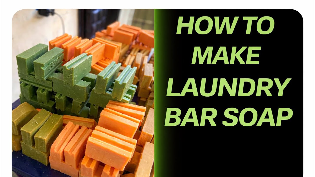 How To Make Laundry Bar Soap-From Scratch: A Step by Step Guide #soapsbychinwe#soapmakingtutorial