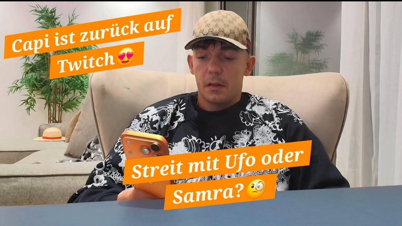 Capital bra ist wieder Live auf Twitch😍 Streit mit Ufo oder Samra?🧐