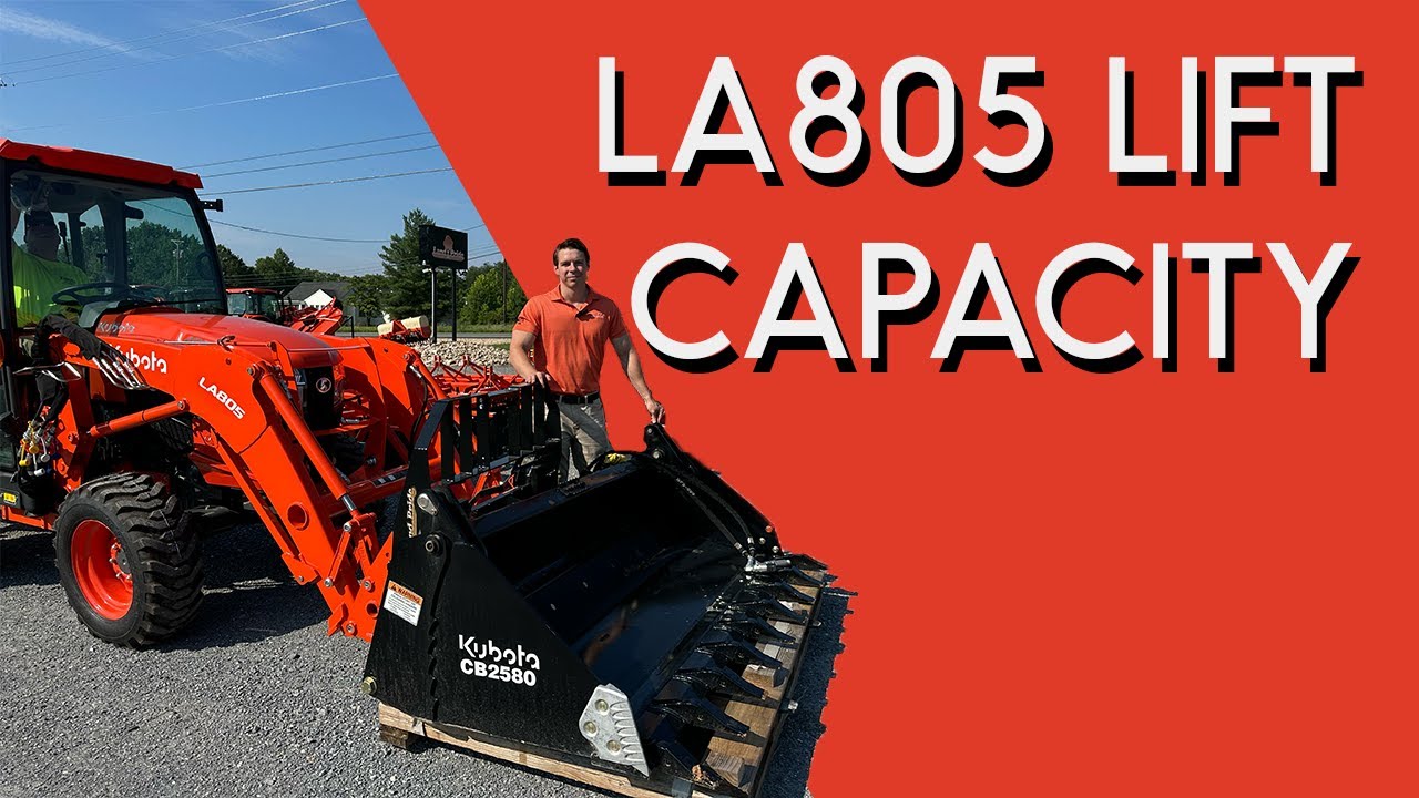 What is the ACTUAL Lift Capacity of the LA805 Loader?