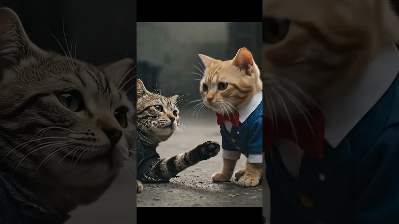 Cat helping his friend #cat #shorts