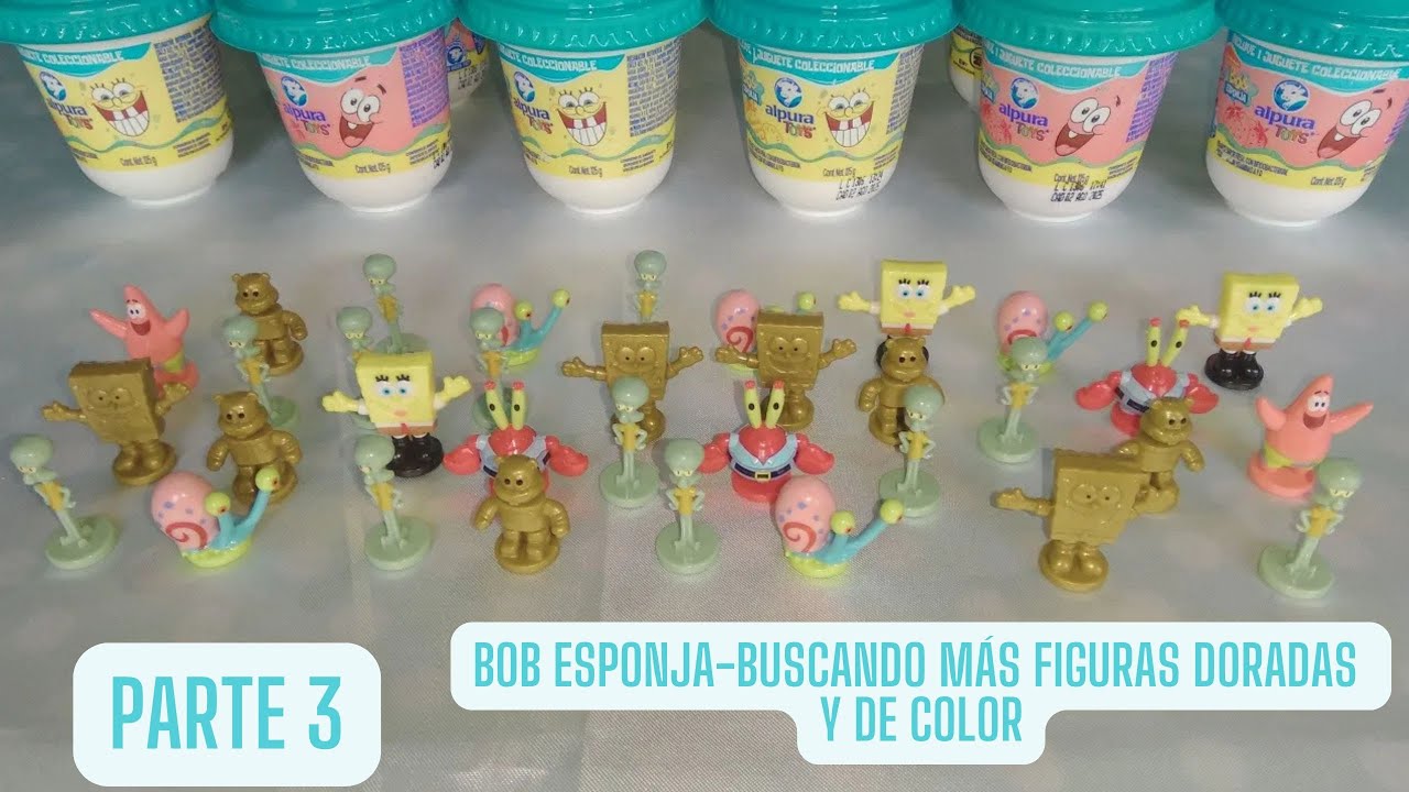 Abriendo vasos de Yoghurt ALPURA TOYS (Parte 3)-Buscando más figuras DORADAS y de COLOR🍍