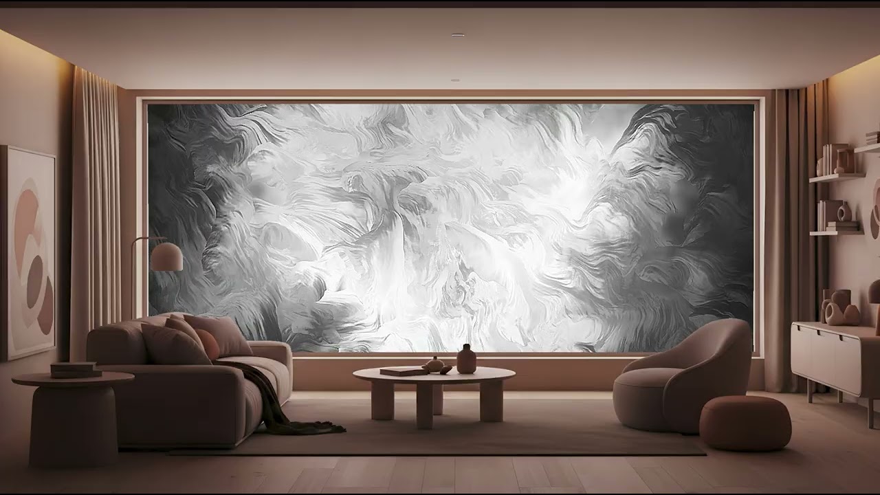 [Ultra-HD Art] 3H Soft Flow | Frame TV Living Room
